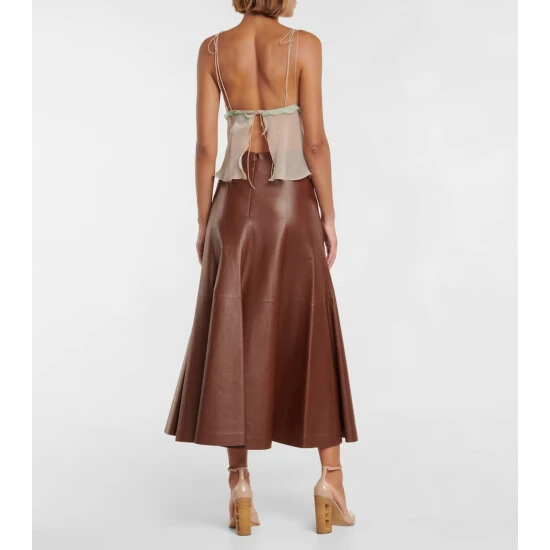 Fendi Sheer Ruffled Silk Chiffon Top 2 Fendi Sheer Ruffled Silk Chiffon Top - Image 2