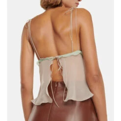 Fendi Sheer Ruffled Silk Chiffon Top 9 Fendi Sheer Ruffled Silk Chiffon Top -Fendi Shop unnamed file 105