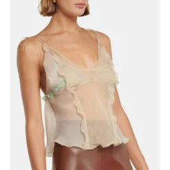 Fendi Sheer Ruffled Silk Chiffon Top 10 Fendi Sheer Ruffled Silk Chiffon Top -Fendi Shop unnamed file 106