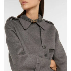 Fendi Double-breasted Wool Trench Coat -Fendi Shop unnamed file 123