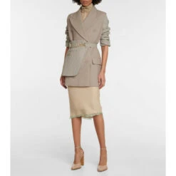 Fendi Houndstooth Wool-blend Jacket