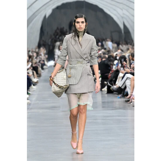 Fendi Houndstooth Wool-blend Jacket 5 Fendi Houndstooth Wool-blend Jacket - Image 5