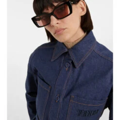 Fendi Belted Denim Shirt Jacket -Fendi Shop unnamed file 152