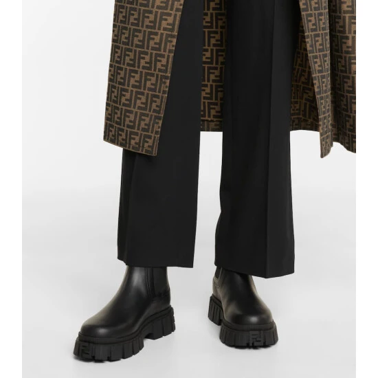 Fendi Force Leather Chelsea Boots 3 Fendi Force Leather Chelsea Boots - Image 3