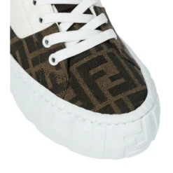 Fendi Force Leather And Canvas Sneakers -Fendi Shop unnamed file 184