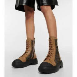 Fendi FF Leather Combat Boots -Fendi Shop unnamed file 187