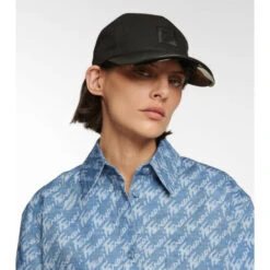 Fendi FF Leather-trimmed Cap With Visor -Fendi Shop unnamed file 194