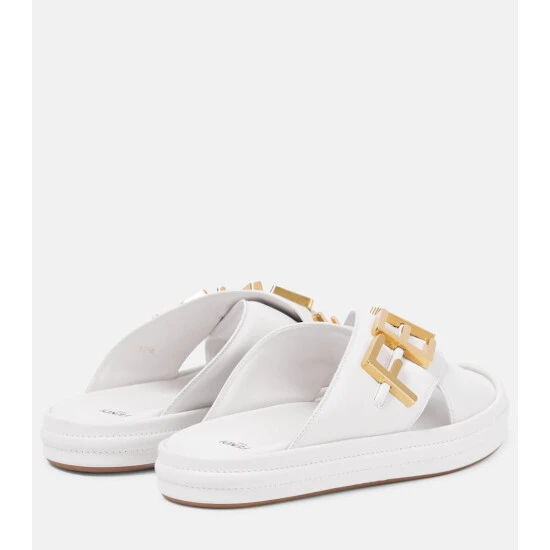 Fendigraphy Leather Sandals 2 Fendigraphy Leather Sandals - Image 2