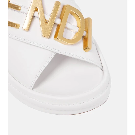 Fendigraphy Leather Sandals 5 Fendigraphy Leather Sandals - Image 5