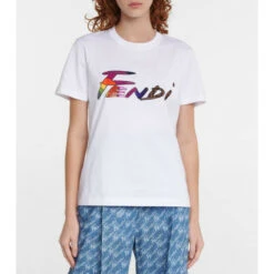 Fendi Sequin-embellished Cotton T-shirt 7 Fendi Sequin-embellished Cotton T-shirt -Fendi Shop unnamed file 213