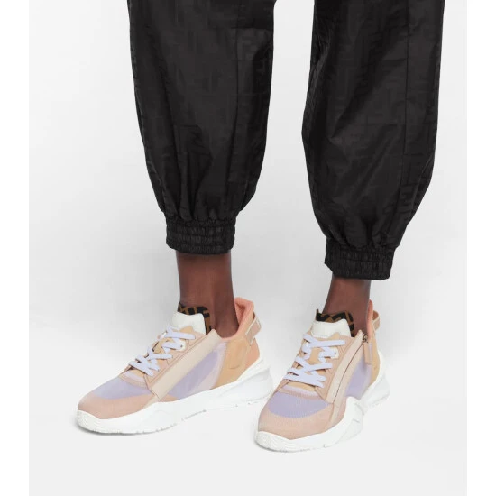 Fendi Flow Suede And Nylon Sneakers 2 Fendi Flow Suede And Nylon Sneakers - Image 2