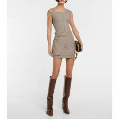 Fendi Cutout-detail Knee-high Leather Boots