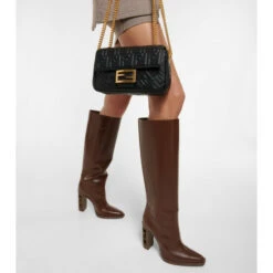 Fendi Cutout-detail Knee-high Leather Boots 7 Fendi Cutout-detail Knee-high Leather Boots -Fendi Shop unnamed file 304