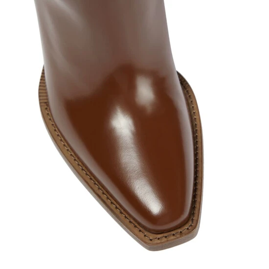 Fendi Cutout-detail Knee-high Leather Boots 5 Fendi Cutout-detail Knee-high Leather Boots - Image 5