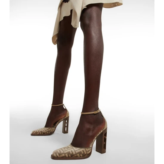 Fendi FF Cutout Chenille Pumps 3 Fendi FF Cutout Chenille Pumps - Image 3