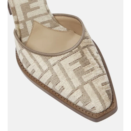 Fendi FF Cutout Chenille Pumps 5 Fendi FF Cutout Chenille Pumps - Image 5