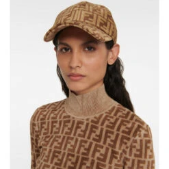 Fendi Logo Terry Baseball Cap