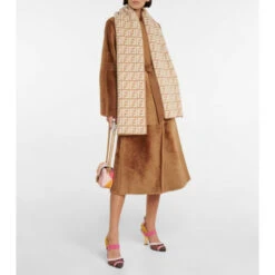 Fendi FF Jacquard Cashmere Scarf