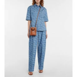 Fendi Brush Cotton Chambray Shirt