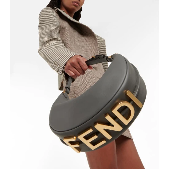 Fendigraphy Small Leather Tote Bag 1 Fendigraphy Small Leather Tote Bag