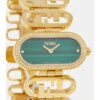 Fendi O'Lock Horizontal Quartz Watch With Diamonds