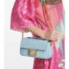 Fendi Baguette Chain Midi Leather Crossbody Bag