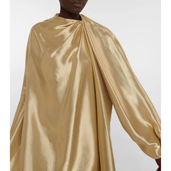 Fendi Asymmetric Silk-blend Lamé Minidress 3 Fendi Asymmetric Silk-blend Lamé Minidress - Image 3