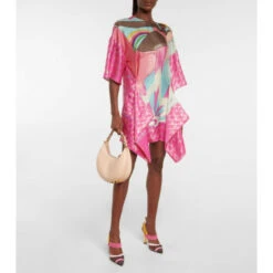 Fendi Printed Silk-blend Minidress