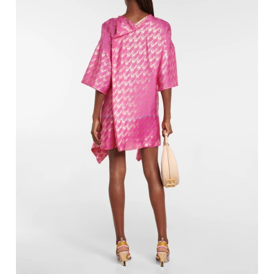Fendi Printed Silk-blend Minidress 2 Fendi Printed Silk-blend Minidress - Image 2