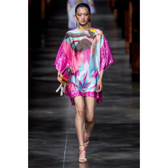 Fendi Printed Silk-blend Minidress 5 Fendi Printed Silk-blend Minidress - Image 5