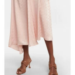 Fendi Asymmetric Silk Satin Midi Skirt -Fendi Shop unnamed file 417