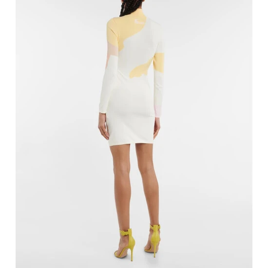 Fendi Colorblocked Mockneck Minidress 2 Fendi Colorblocked Mockneck Minidress - Image 2