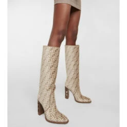 Fendi Cut FF Knee-high Jacquard Logo Boots -Fendi Shop unnamed file 462