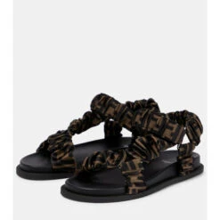 Fendi FF Monogram Satin Sandals -Fendi Shop unnamed file 468