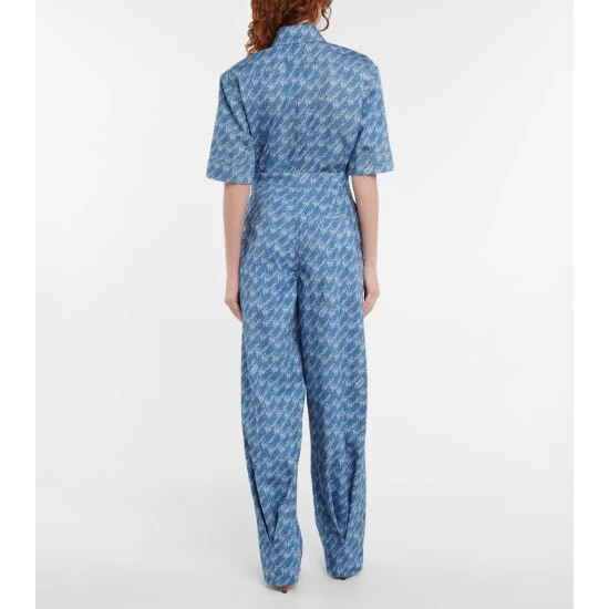 Fendi Brush High-rise Cotton Chambray Pants 2 Fendi Brush High-rise Cotton Chambray Pants - Image 2