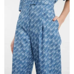 Fendi Brush High-rise Cotton Chambray Pants 6 Fendi Brush High-rise Cotton Chambray Pants -Fendi Shop unnamed file 480