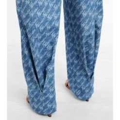 Fendi Brush High-rise Cotton Chambray Pants 7 Fendi Brush High-rise Cotton Chambray Pants -Fendi Shop unnamed file 481