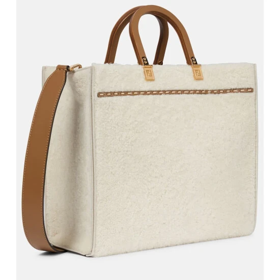 Fendi Sunshine Medium Shearling Shopper 3 Fendi Sunshine Medium Shearling Shopper - Image 3