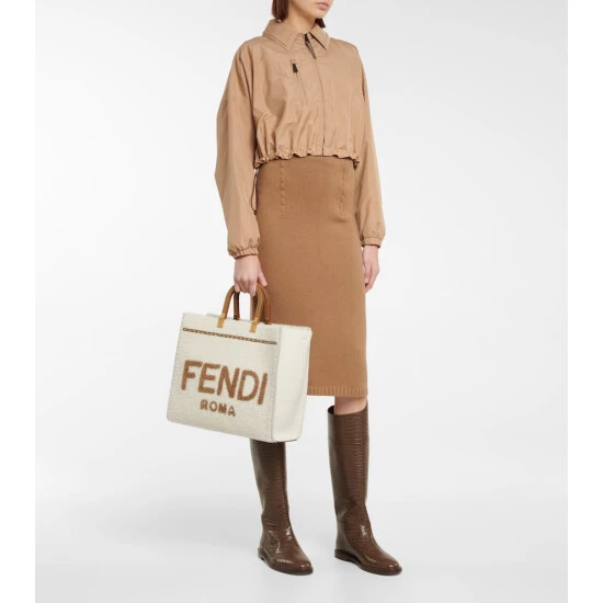 Fendi Sunshine Medium Shearling Shopper 4 Fendi Sunshine Medium Shearling Shopper - Image 4