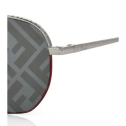 Fendi Aviator Baguette Metal Sunglasses
