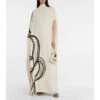 Fendi Jacquard Silk-blend Cady Gown