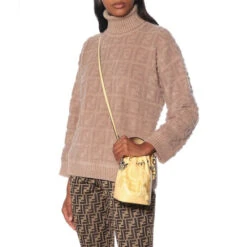 Fendi Mon Trésor Mini Leather Bucket Bag