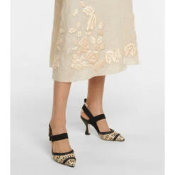 Fendi Colibrì Raffia Slingback Pumps -Fendi Shop unnamed file 572