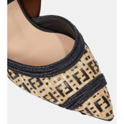 Fendi Colibrì Raffia Slingback Pumps -Fendi Shop unnamed file 574