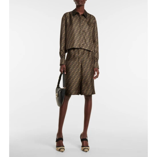 Fendi FF Silk Shorts 1 Fendi FF Silk Shorts
