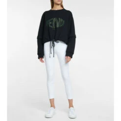 Fendi Vertigo Convertible Cotton Sweatshirt