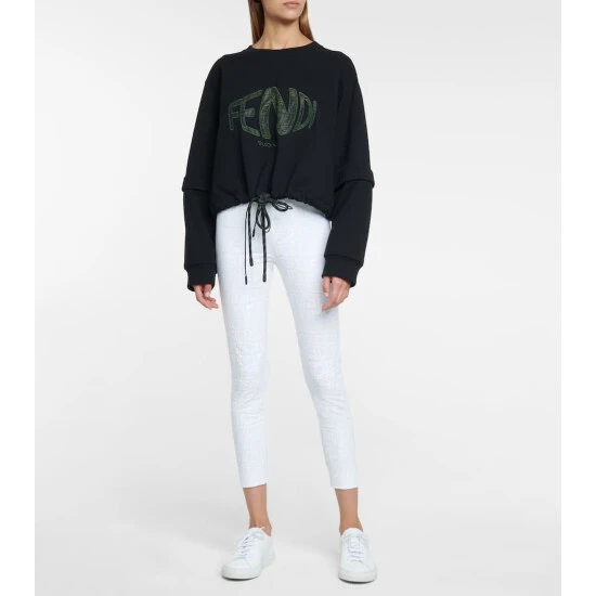 Fendi Vertigo Convertible Cotton Sweatshirt 1 Fendi Vertigo Convertible Cotton Sweatshirt