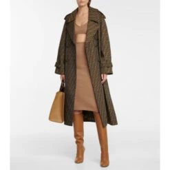 Fendi Cashmere-blend Midi Skirt