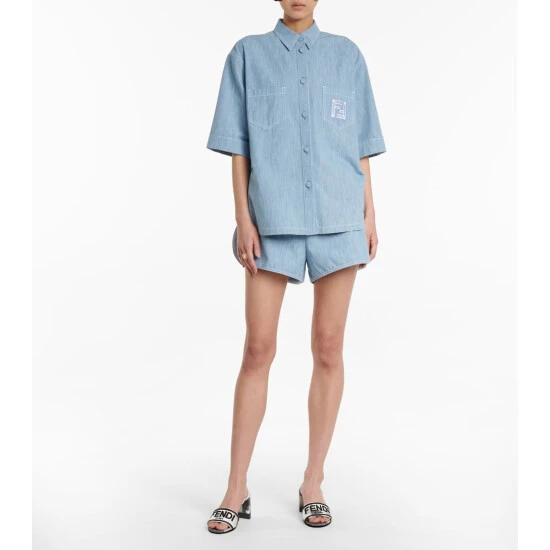 Fendi Signature Canvas Sandals 1 Fendi Signature Canvas Sandals