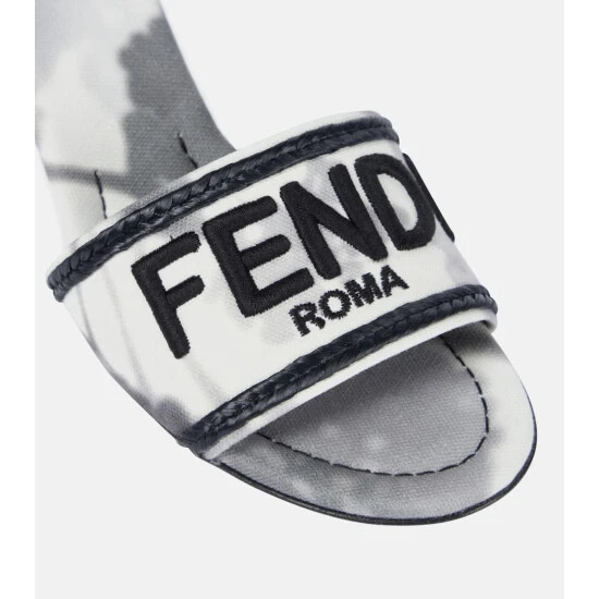 Fendi Signature Canvas Sandals 5 Fendi Signature Canvas Sandals - Image 5
